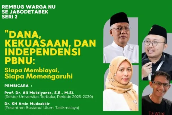 FORBES NU Soroti Pendanaan PBNU, Rektor UT Akan Bedah Relasi Dana dan Independensi Organisasi